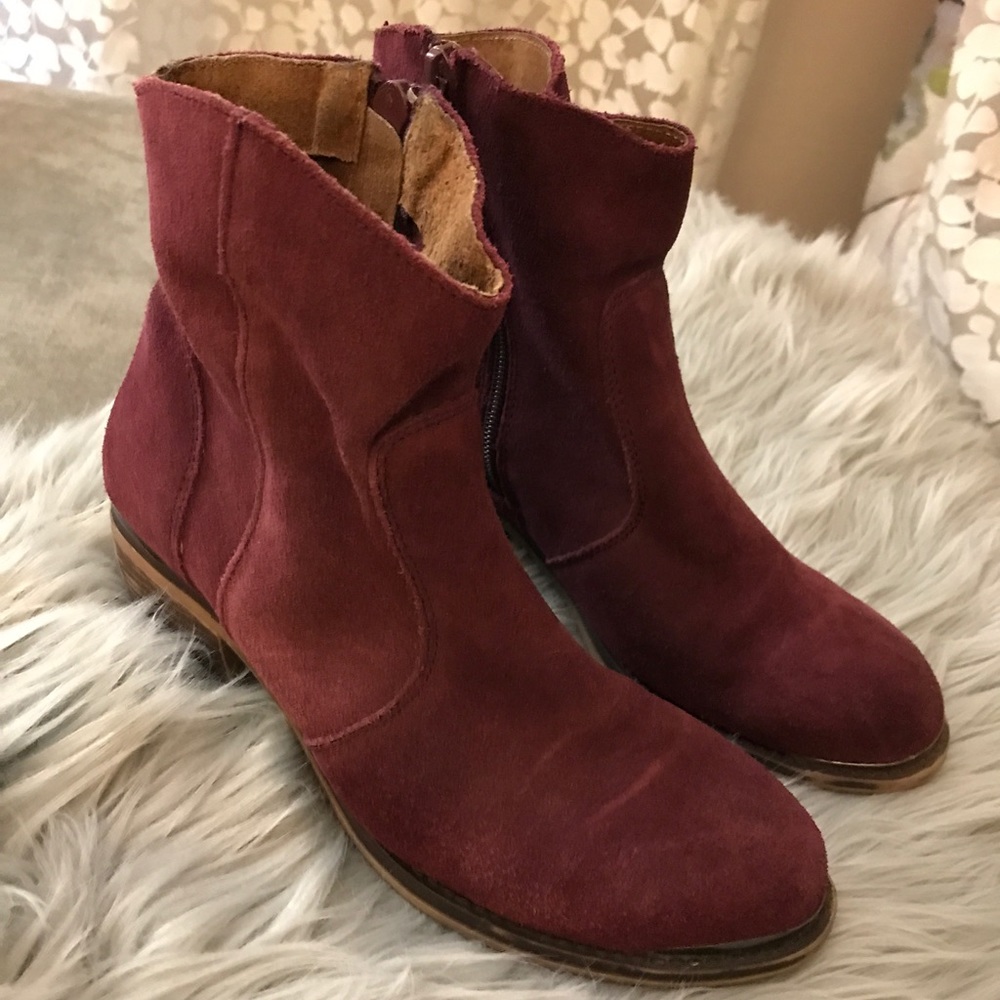 MTNG Purple Suede Boots