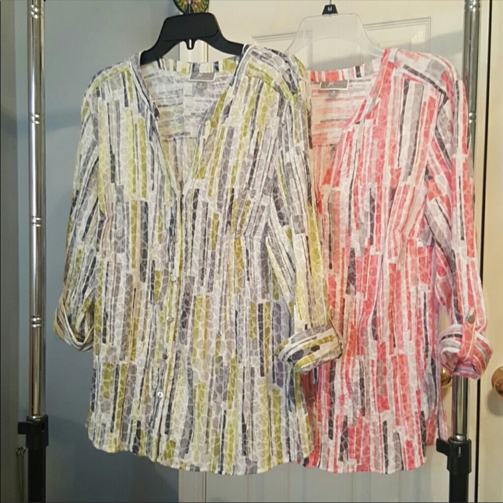 Set of 2 JM Collection tops