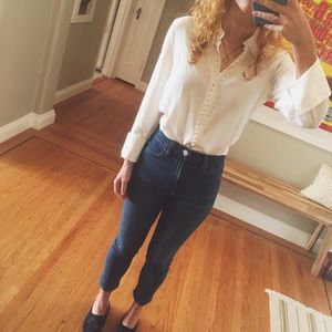 CLIB MONACO: tiny buttons blouse