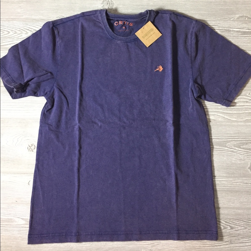 NWT ORVIS Unisex Medium Cotton Blue Shirt.