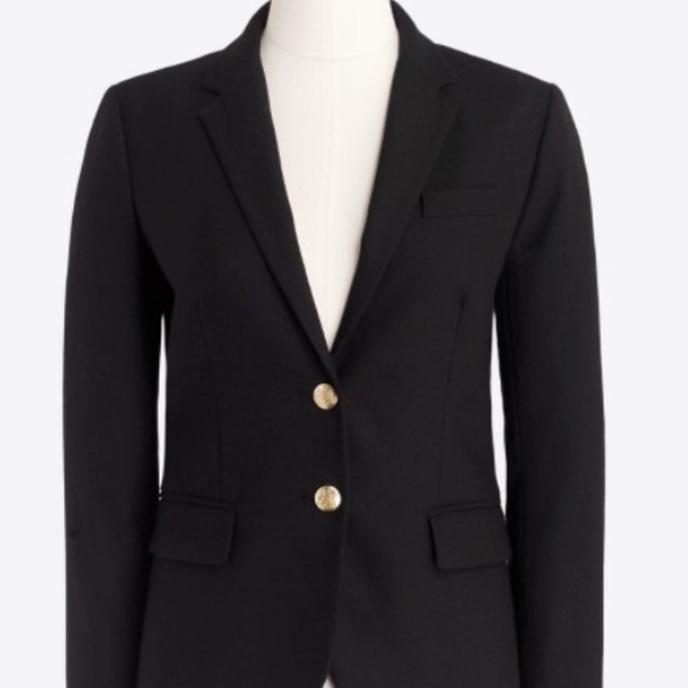 J Crew Schoolboy Blazer- black/ size 2