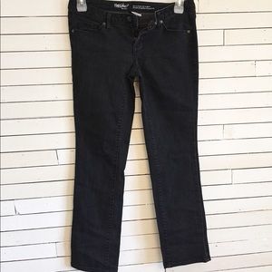 Mossimo mid-rise straight leg jeans, black