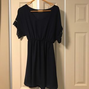 Navy Altar’d State flutter sleeve dress size S