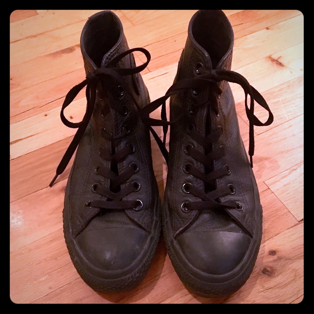 Leather Converse sneakers