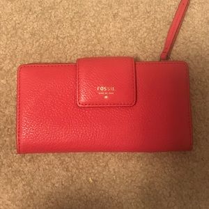 Pink Fossil Wallet