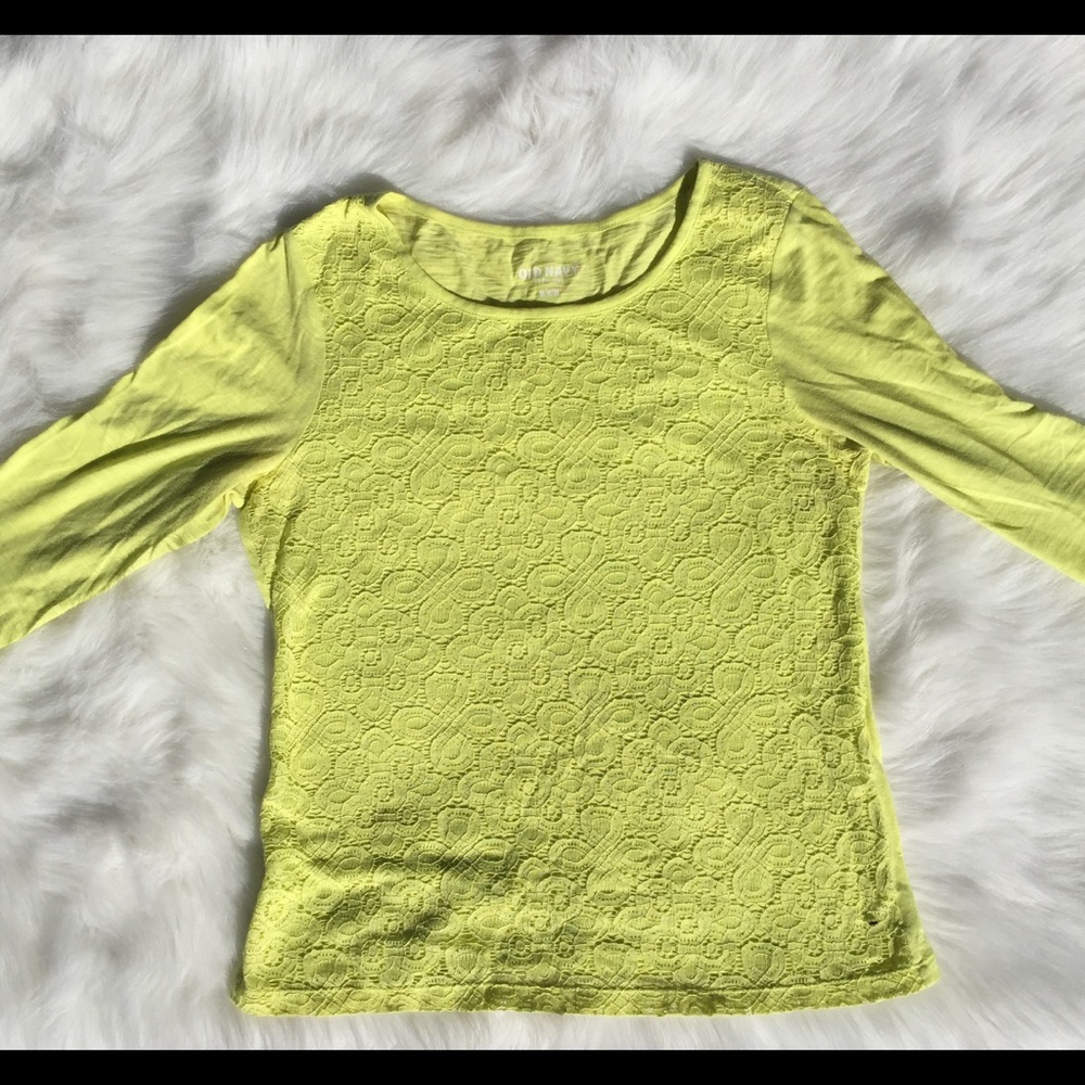 Old Navy . Long sleeve Top . Yellow