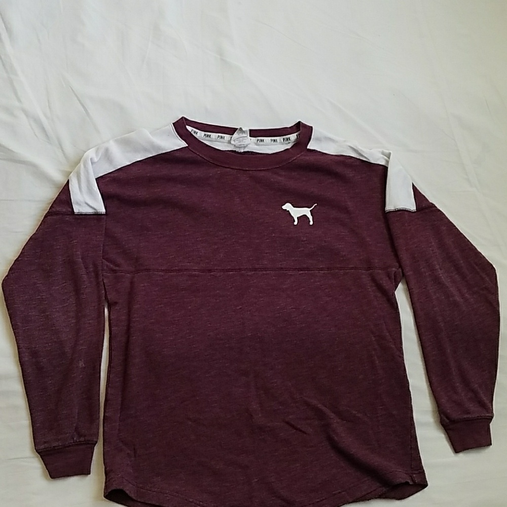 PINK maroon long sleeve