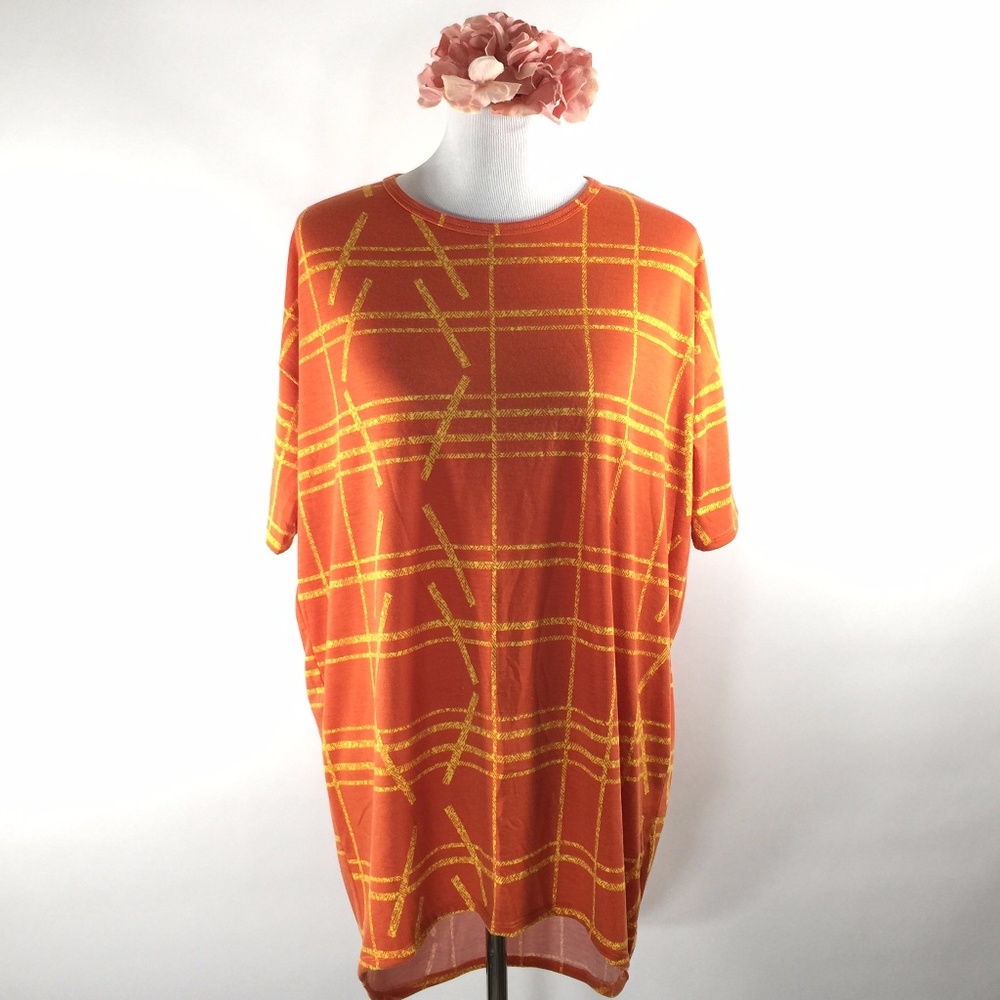 Lularoe Irma Tunic top Orange Yellow