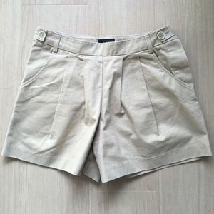 APC high waisted pleated shorts