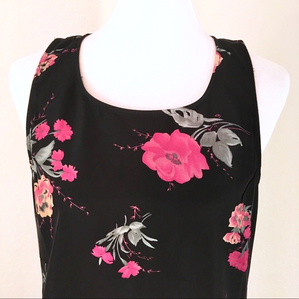 Free people floral slip shift mini dress - Picture 2 of 6