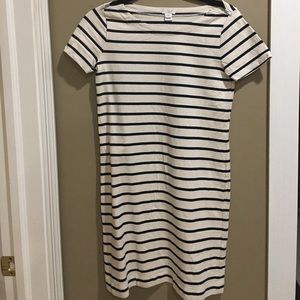 jcrew striped dress