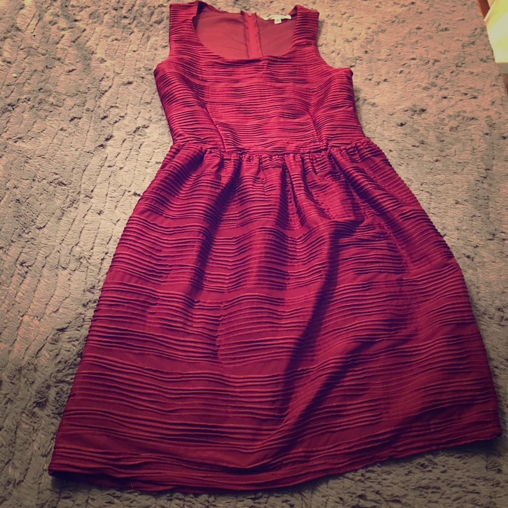 Rewind cranberry colored dress