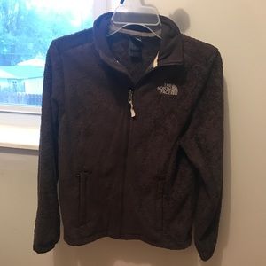Brown women's North Face Fleece Jacket