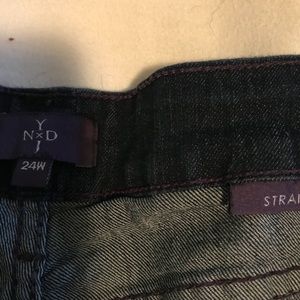 NYDJ plus size straight leg dark wash size 24