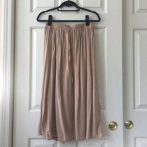 F21 Drawstring Midi Skirt