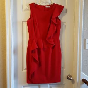 Calvin Klein red dress