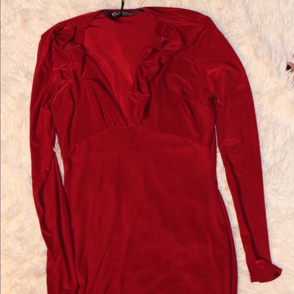 Red Mini Night-Out Dress