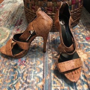Rock & Republic Cork heels. Size 8