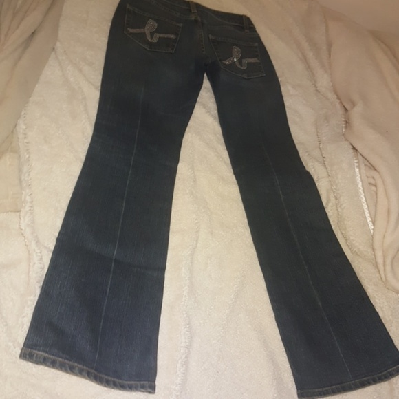 NWOT Bebe Jeans 27 Rhinestone BB's on Pockets!! - Picture 2 of 8