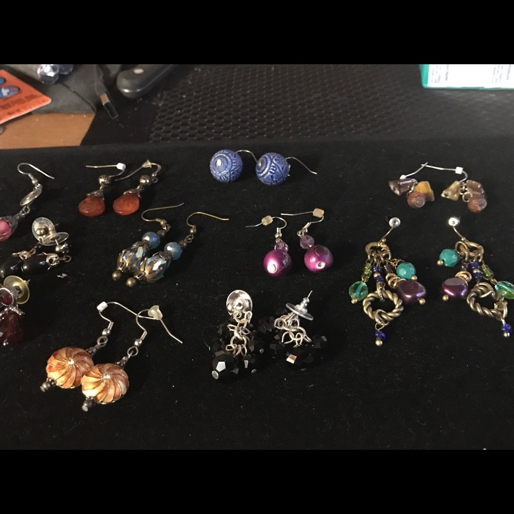 12 pair handmade earrings