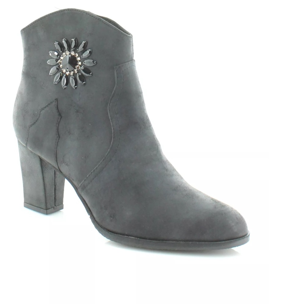 NWT Embellished Gray Bootie - Picture 6 of 8