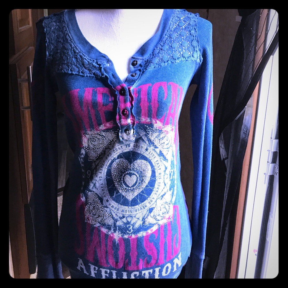 Affliction thermal top. Perfect condition!