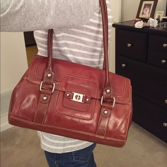 Giani Bernini real leather satchel - Picture 2 of 7