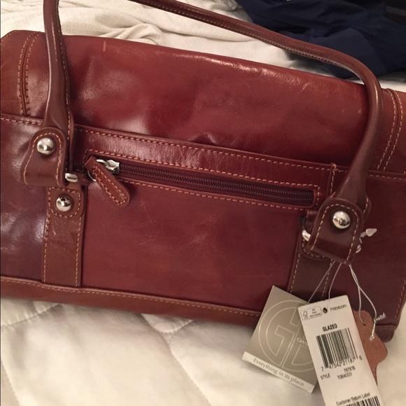 Giani Bernini real leather satchel - Picture 6 of 7