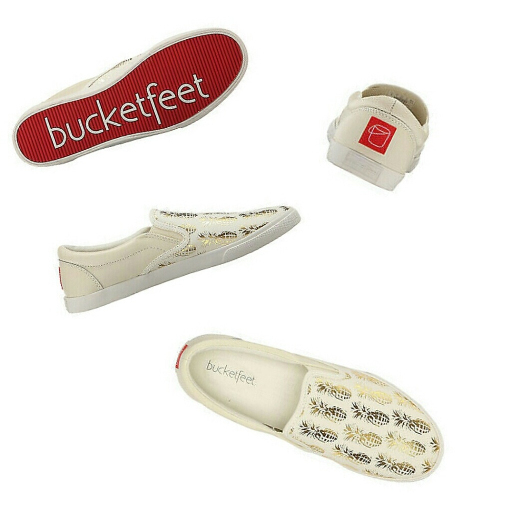SOLD! Bucketfeet Pineapple Slip-Ons - Picture 2 of 4