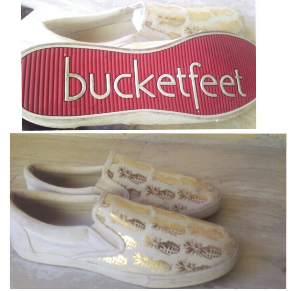 SOLD! Bucketfeet Pineapple Slip-Ons - Picture 3 of 4