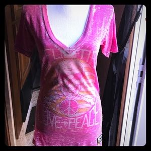 Pink Affliction t shirt. Gently worn.