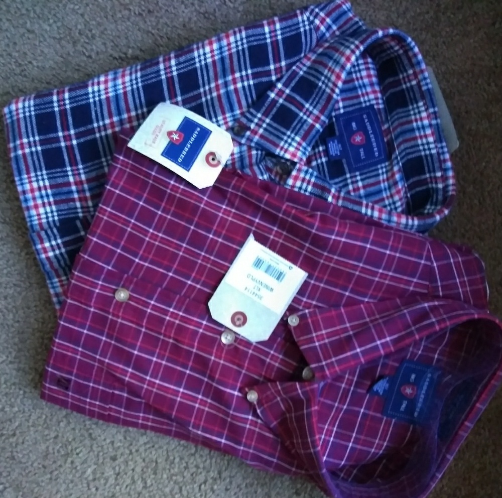 Good quality 2 long sleeve shirts men style