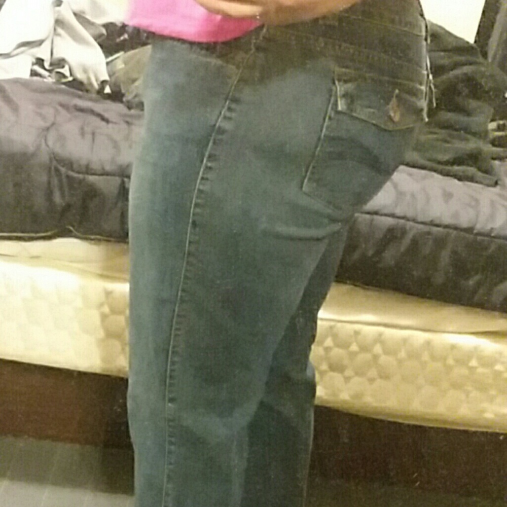 Womens blue denim pants