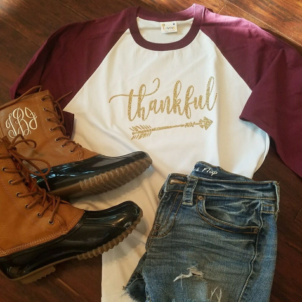 Thankful Raglan Tee