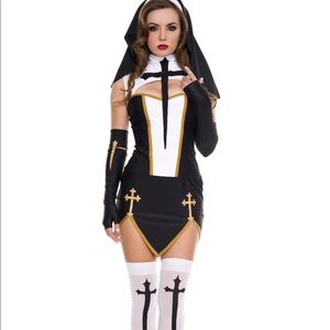 Sexy Nun Costume Women's Size M