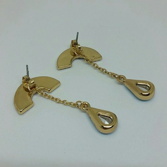 Betsey Johnson Rainbow & Raindrop Dangle Earrings - Picture 3 of 4