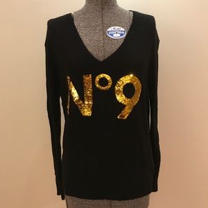WILDFOX WHITE LABEL NO 9 SEQUIN SWEATER