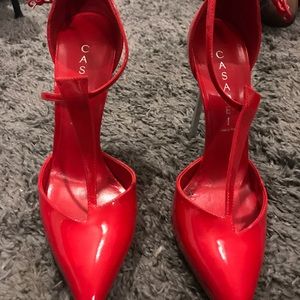 Beautiful red casadei heels