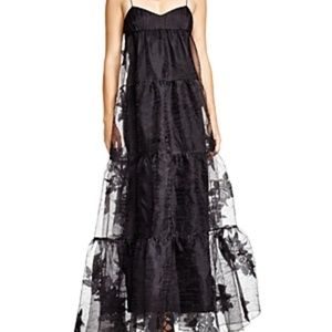 Free People Black Rose Maxi Dress