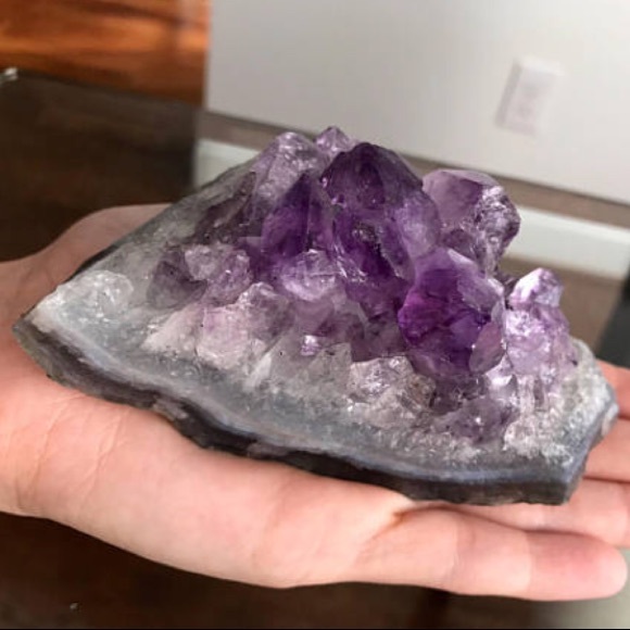 *SOLD* LARGE BANDED AMETHYST GEODE - Picture 2 of 5