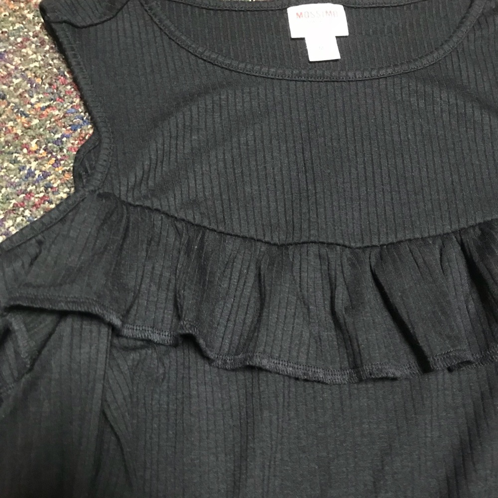 Black Ruffle Top - Picture 2 of 3