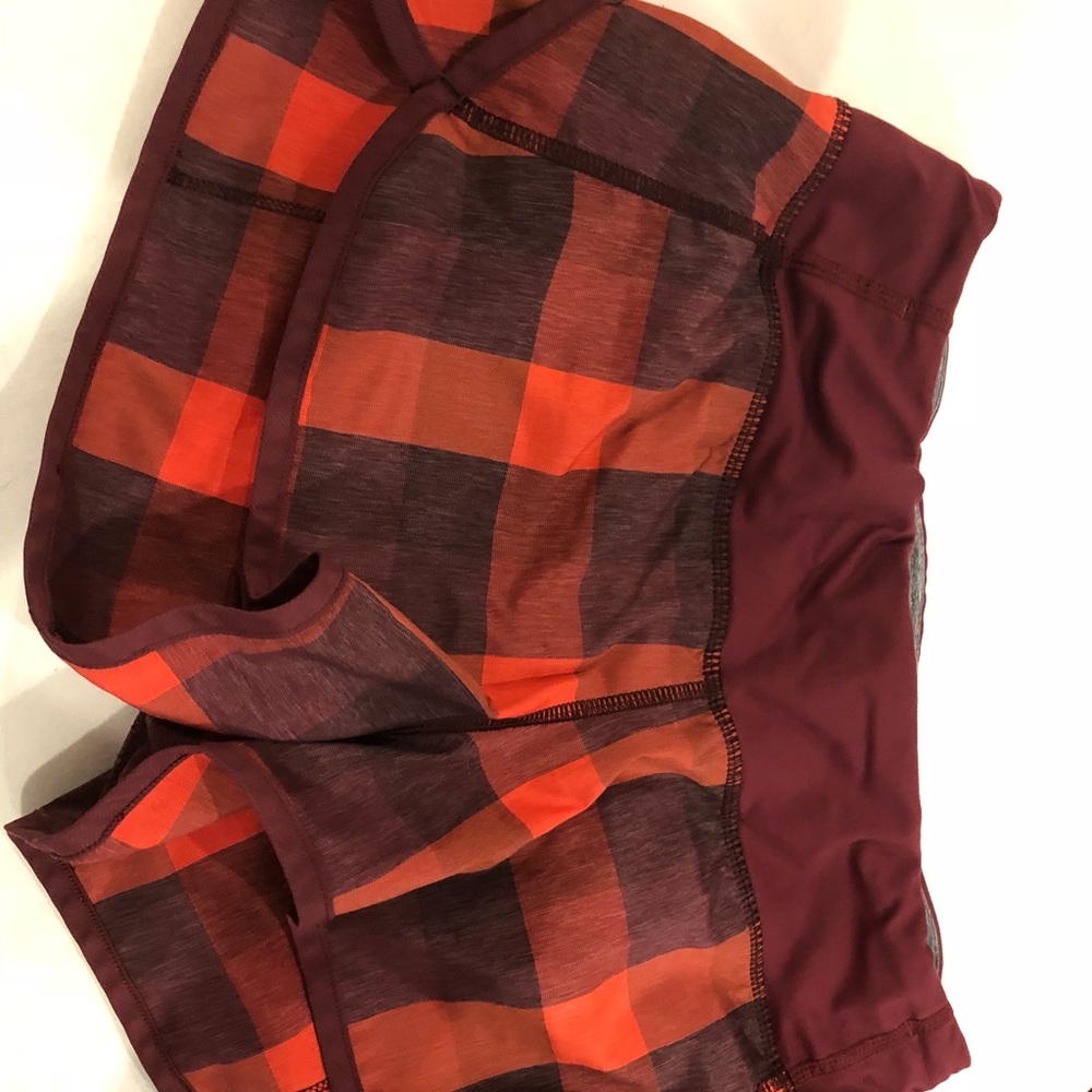 Plaid lulu lemon shorts!