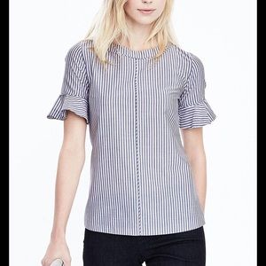 Banana Republic Flutter Sleeve Top