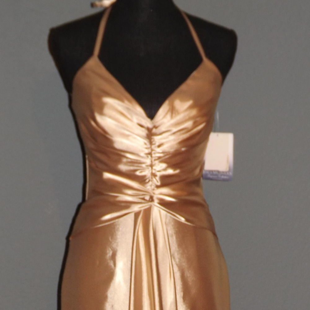 NWT Jessica McClintock Gold Gown