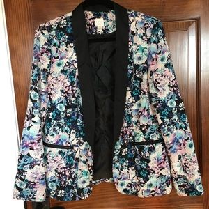 LC Lauren Conrad Floral Blazer
