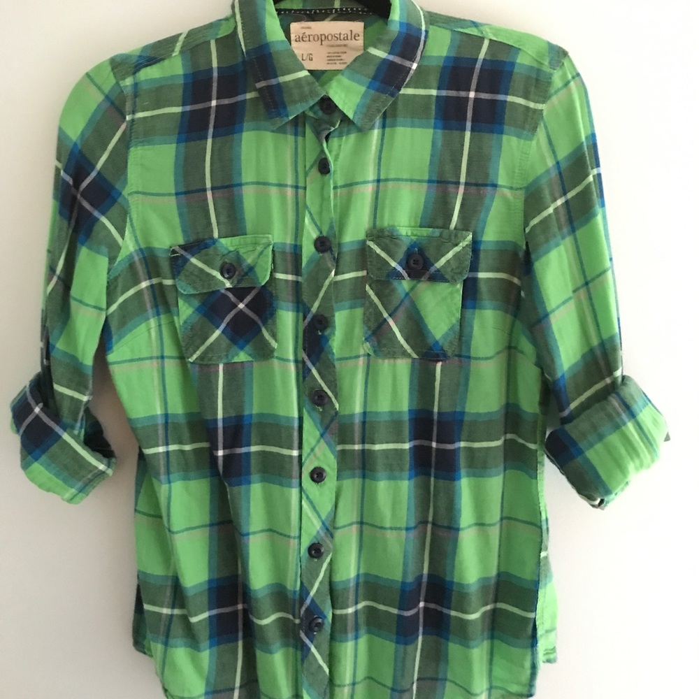 Long sleeve woven fall flannel 💚