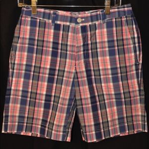 Men's Vineyard Vines Plaid 9" Shorts-Size 30