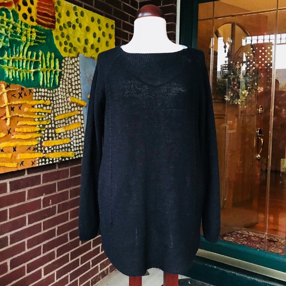 TopShop Oversized Black Sweater - Picture 3 of 7