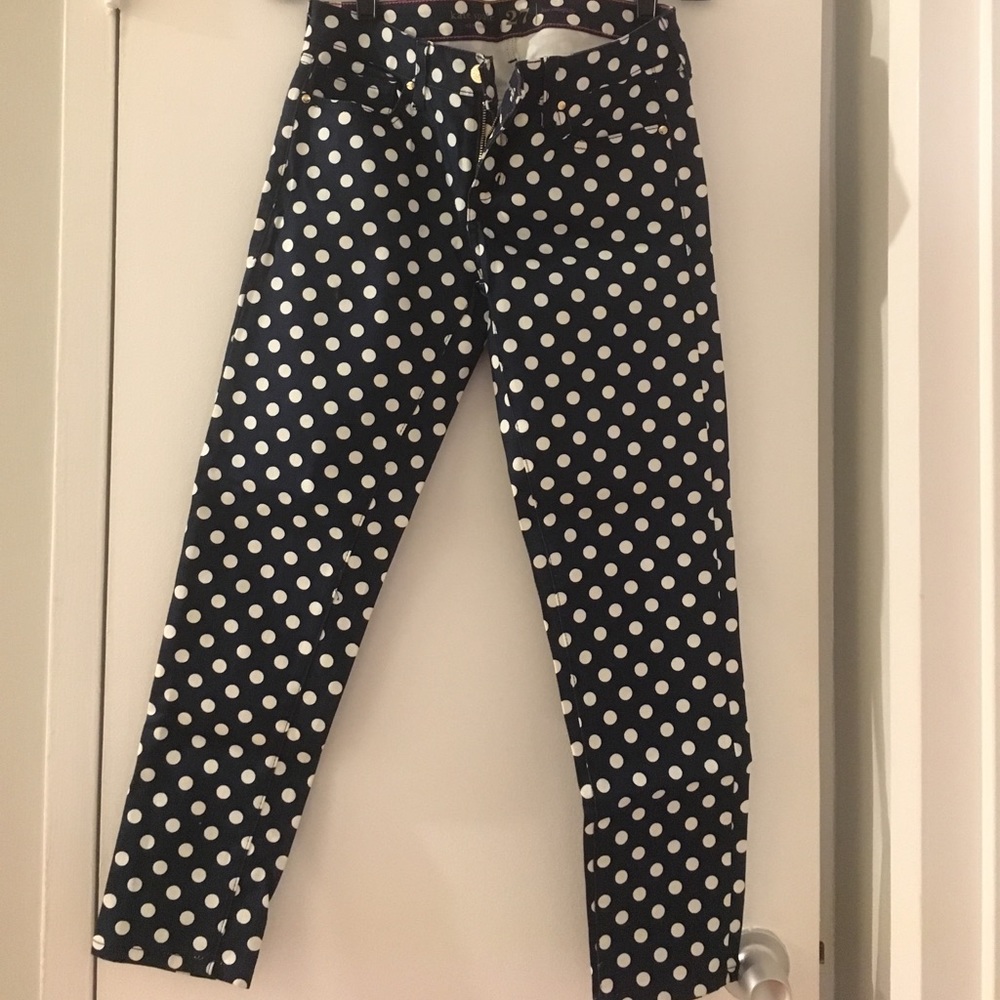 Kate Spade Navy pants with white dots