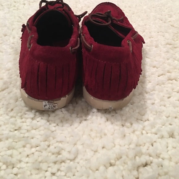 Deep Red Senago Campsides with Fringe - Picture 2 of 3